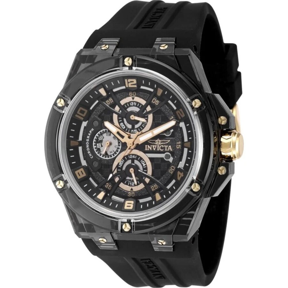 Invicta Invicta Racing Saphirex Quartz Black Dial Men's Watch 48807 - Black